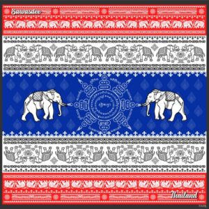 Home ผ้าพันคอลายแมนดาลาทอง – golden mandala ขนาด 90 × 90 ซม.