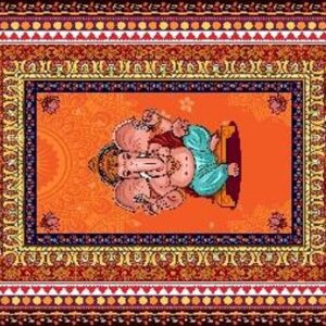 Home ผ้าคลุมไหล่ลายพระพิฆเนศ – ganesha ขนาด 70 × 120 ซม.