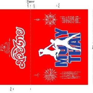 Home กระเป๋าเป้มวยไทยสีแดง – muay thai backpack ขนาด 34 × 42 ซม.